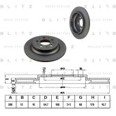 Диск тормозной <b>BLITZ BS0337</b>