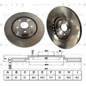 Диск тормозной <b>BLITZ BS0375</b>