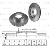 Диск тормозной <b>BLITZ BS0376</b>