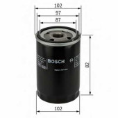 Снято фильтр масляный <b>BOSCH 0451103270</b>