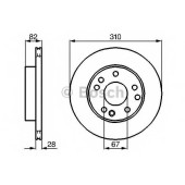 Снято тормозной диск <b>BOSCH 0986478528</b>