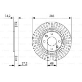 Диск тормозной передний <b>BOSCH 0986479W69</b>