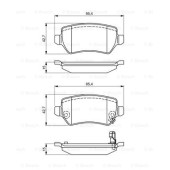 Колодки тормозные дисковые задние PREMIUM2 <b>BOSCH 0986495319</b>