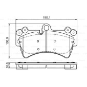 Колодки тормозные дисковые передние PREMIUM2 <b>BOSCH 0986495435</b>