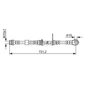 Шланг тормозной <b>BOSCH 1987481957</b>
