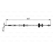 Трос ручного тормоза BMW X5(E70/F15)/X6(E71/F16) 07- <b>BOSCH 1987482794</b>
