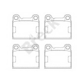 Колодки торм.задн. <b>BRECK 207550070400</b>