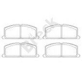 Колодки торм.пер. <b>BRECK 208700070110</b>