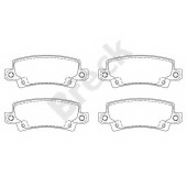 Колодки торм.зад. <b>BRECK 238160070410</b>