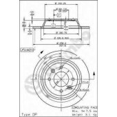 Тормозной диск BREMBO 08.5037.10