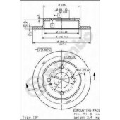 Тормозной диск BREMBO 08.5443.60