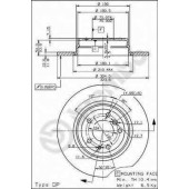 Тормозной диск BREMBO 08.5580.11