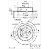Тормозной диск BREMBO 08.5737.20