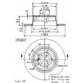 BREMBO 08701981 - диск тормозной задний 08.7019.81 (324х12) 5 отв