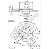Тормозной диск BREMBO 08.7238.10