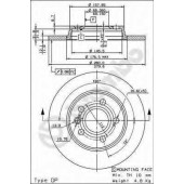 Тормозной диск BREMBO 08.7288.14