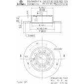 BREMBO 08950211 - диск тормозной задний 08.9502.11