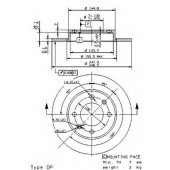 Тормозной диск BREMBO 08.9719.11