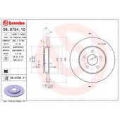 Тормозной диск BREMBO 08.9734.11