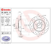 Диск перфорированный Brembo Xtra <b>BREMBO 08.9975.1X</b>
