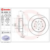 Тормозной диск BREMBO 08.A038.11