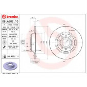 Тормозной диск BREMBO 08.A202.10