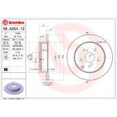 Тормозной диск BREMBO 08.A354.10