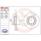 Тормозной диск BREMBO 08.A363.10
