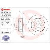 Тормозной диск BREMBO 08.A600.11