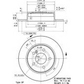 Тормозной диск BREMBO 08.A737.11