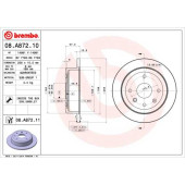 Диск тормозной <b>BREMBO 08.A872.11</b>