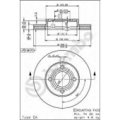 BREMBO 09503310 - диск тормозной передний 09.5033.10 (256х22) 4 отв
