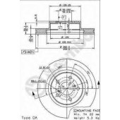 Тормозной диск BREMBO 09.5673.11