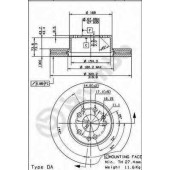 Тормозной диск BREMBO 09.5704.20
