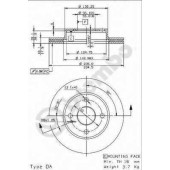 Диск тормозной 09.5869.14, BREMBO
