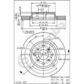 Тормозной диск BREMBO 09.6752.10