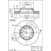 Тормозной диск BREMBO 09.6844.10