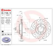Тормозной диск BREMBO 09.7196.1X