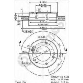 Диск тормозной <b>BREMBO 09.8546.10</b>