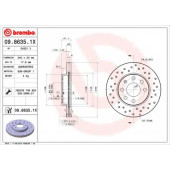 Тормозной диск BREMBO 09.8635.1X