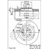 BREMBO 09867014 - диск тормозной передний 09.8670.14 (330х30) 5 отв
