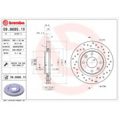 Тормозной диск BREMBO 09.8695.1X