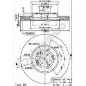 Тормозной диск BREMBO 09.8840.11