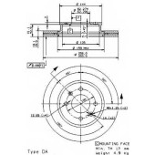 Тормозной диск BREMBO 09.9541.10