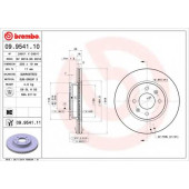 Тормозной диск BREMBO 09.9541.11