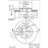 Тормозной диск BREMBO 09.9631.34