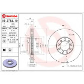 Тормозной диск BREMBO 09.9762.10