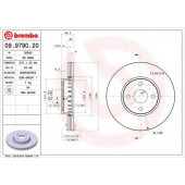 Тормозной диск BREMBO 09.9790.20