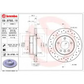 Тормозной диск BREMBO 09.9793.1X