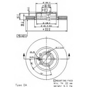 Тормозной диск BREMBO 09.9797.10